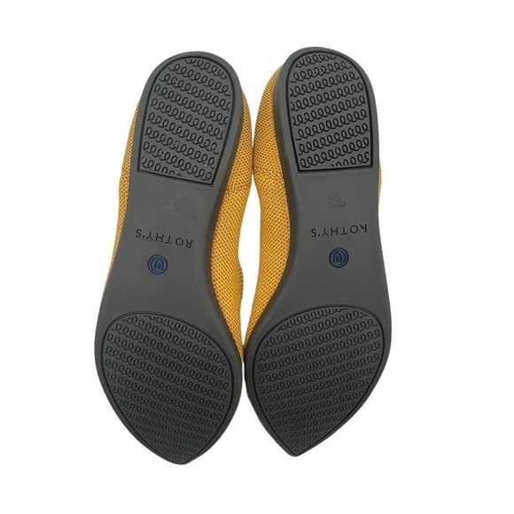 Rothy's Yellow Pointed Toe Slip
on Flats Size 7 Women's - Picture 8 of 8